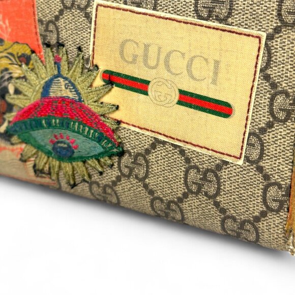 Gucci Supreme Leather Tiger Ufo Long Wallet - Picture 6 of 9